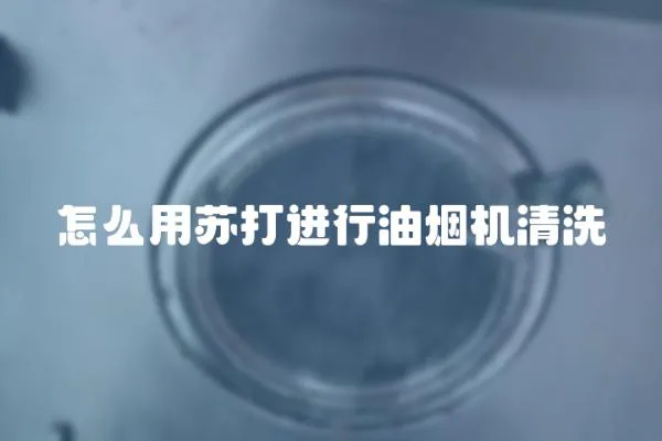 怎么用蘇打進行油煙機清洗