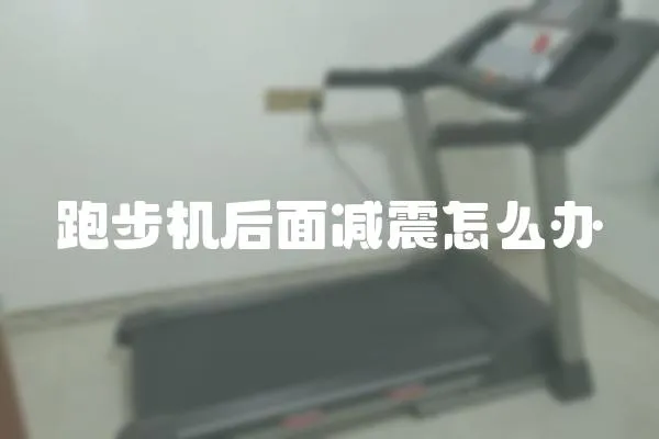 跑步机后面减震怎么办