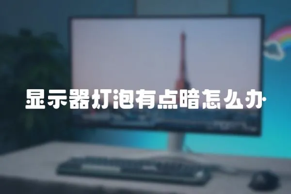 顯示器燈泡有點暗怎么辦