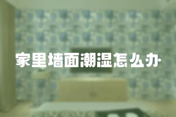 家里墻面潮濕怎么辦