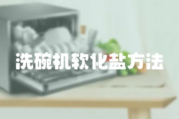 洗碗機(jī)軟化鹽方法