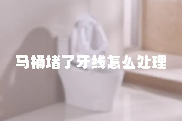 馬桶堵了牙線怎么處理