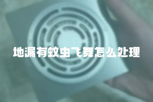 地漏有蚊蟲(chóng)飛舞怎么處理