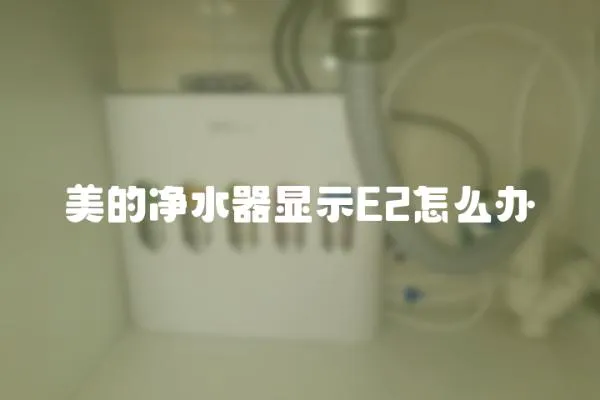 美的凈水器顯示E2怎么辦