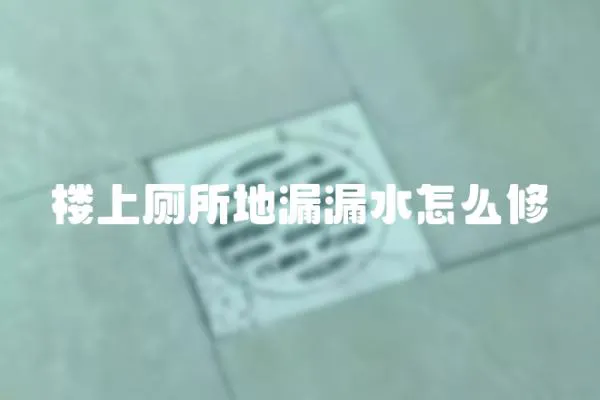 樓上廁所地漏漏水怎么修