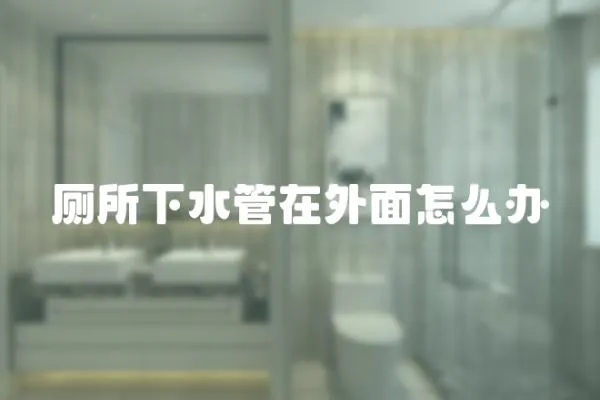 廁所下水管在外面怎么辦