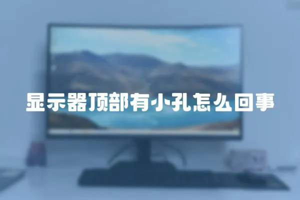 显示器顶部有小孔怎么回事