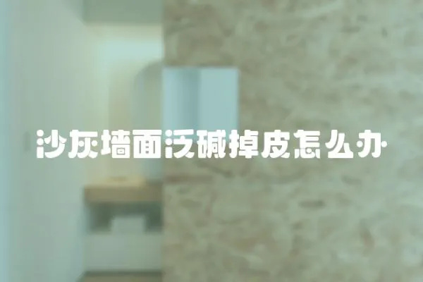 沙灰墻面泛堿掉皮怎么辦