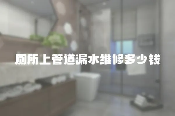 廁所上管道漏水維修多少錢