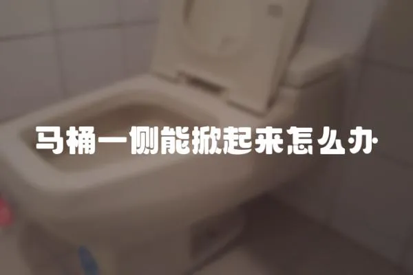 马桶一侧能掀起来怎么办