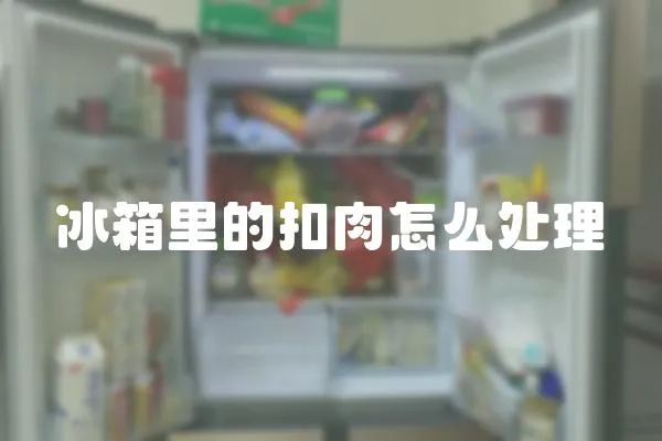 冰箱里的扣肉怎么處理