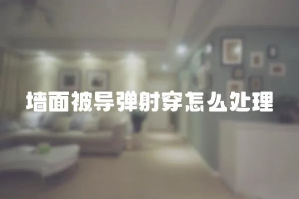 墻面被導(dǎo)彈射穿怎么處理