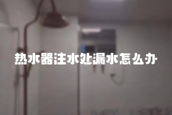 熱水器注水處漏水怎么辦