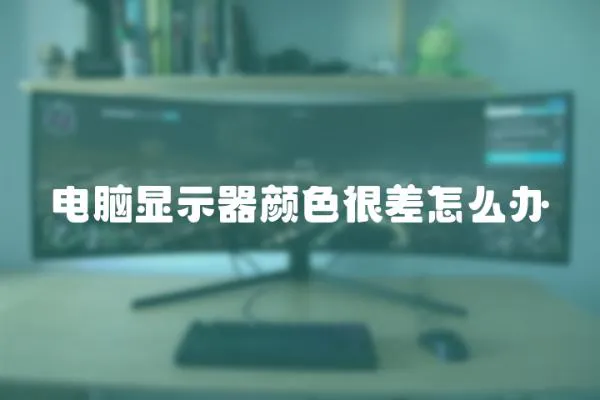 電腦顯示器顏色很差怎么辦