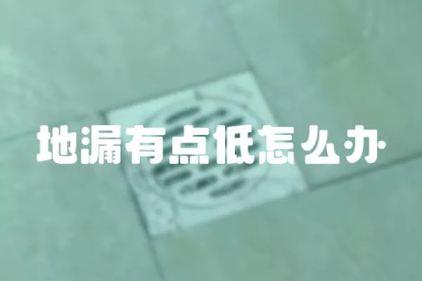 地漏有點低怎么辦