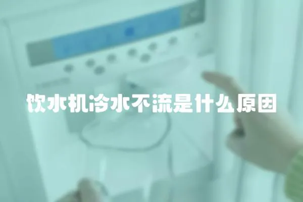 飲水機冷水不流是什么原因