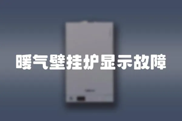 暖氣壁掛爐顯示故障