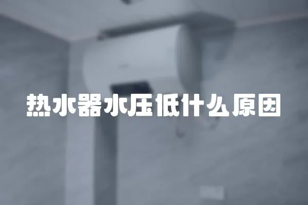 熱水器水壓低什么原因