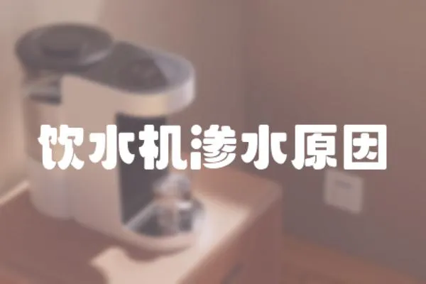 飲水機滲水原因