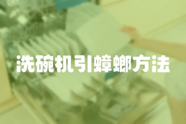 洗碗機(jī)引蟑螂方法