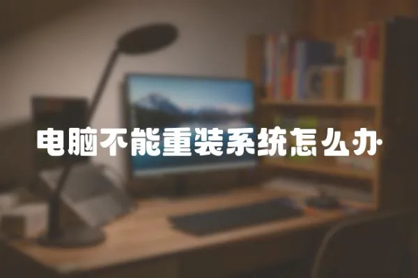 電腦不能重裝系統怎么辦