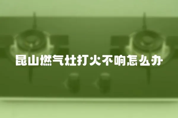 昆山燃氣灶打火不響怎么辦