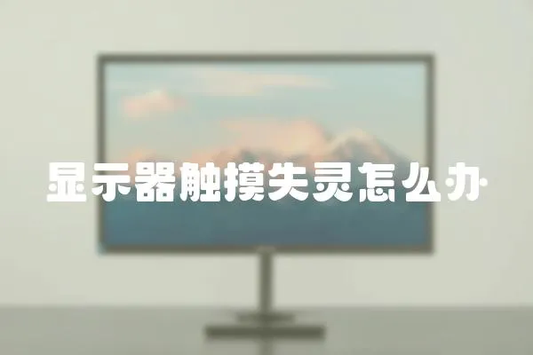 顯示器觸摸失靈怎么辦