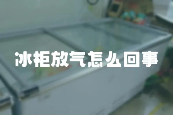 冰柜放氣怎么回事