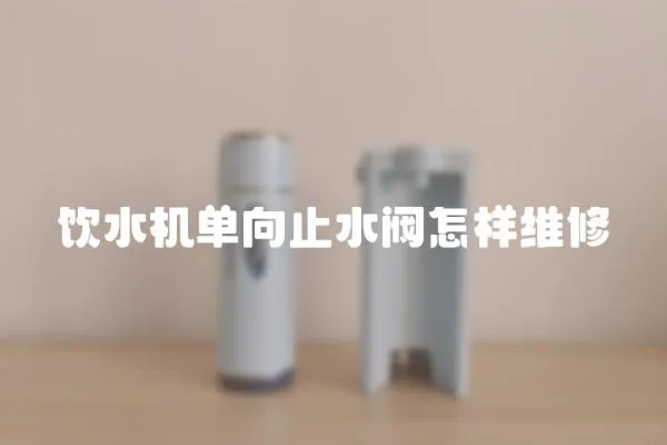 飲水機單向止水閥怎樣維修