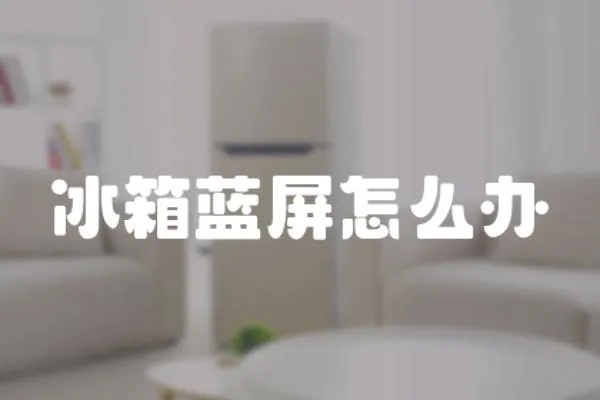 冰箱藍屏怎么辦