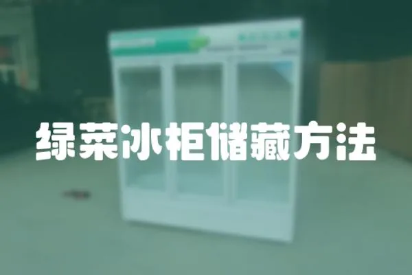 綠菜冰柜儲藏方法