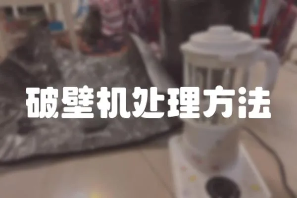破壁機處理方法
