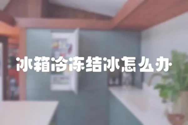 冰箱冷凍結(jié)冰怎么辦