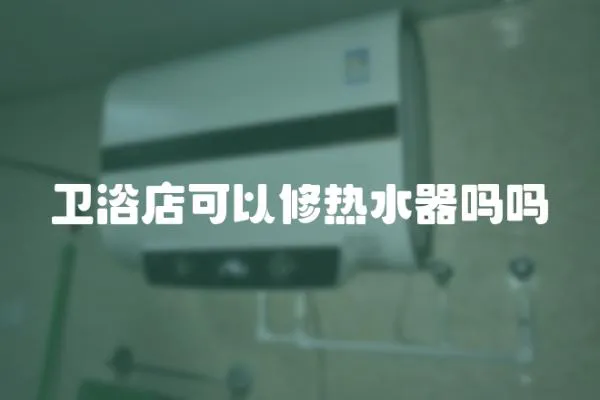衛浴店可以修熱水器嗎嗎