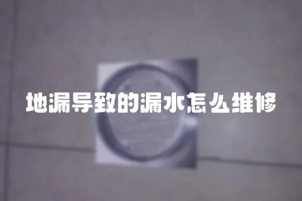 地漏導致的漏水怎么維修