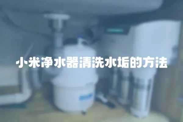 小米凈水器清洗水垢的方法