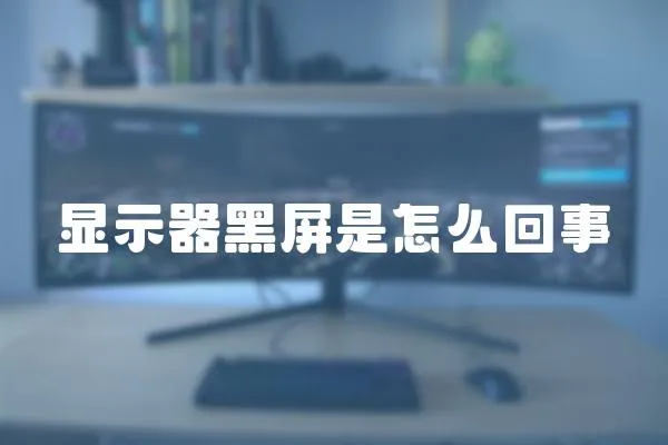 顯示器黑屏是怎么回事