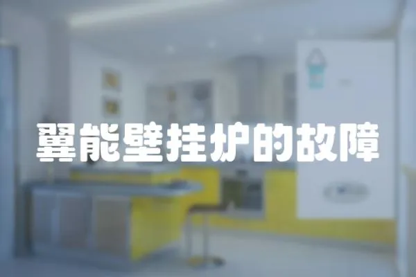 翼能壁掛爐的故障