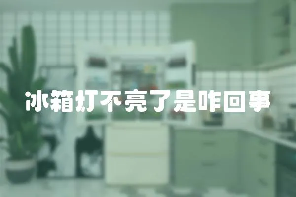 冰箱燈不亮了是咋回事