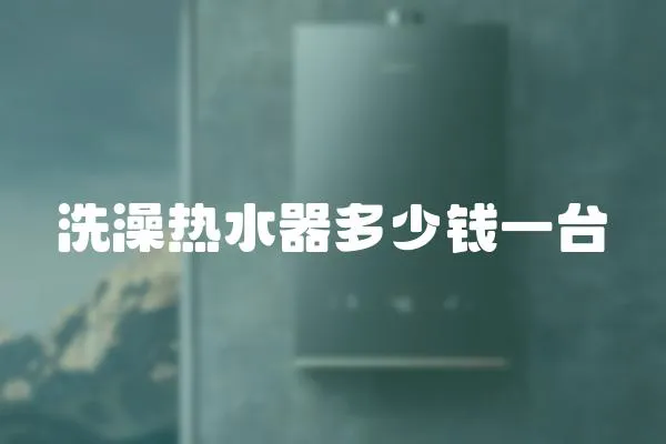 洗澡熱水器多少錢一臺