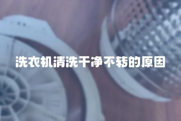 洗衣機清洗干凈不轉(zhuǎn)的原因