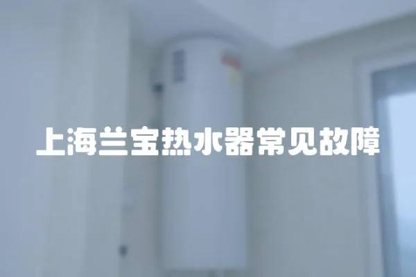 上海蘭寶熱水器常見故障