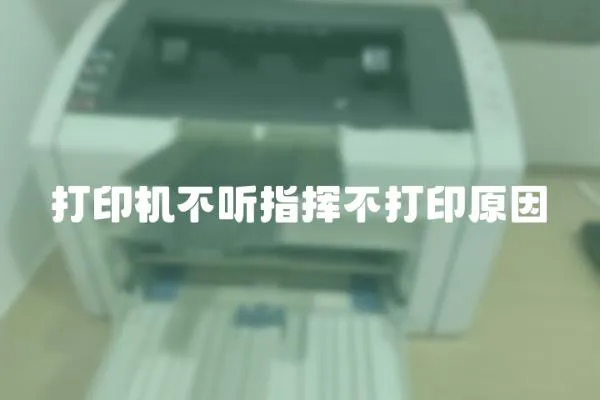 打印機不聽指揮不打印原因