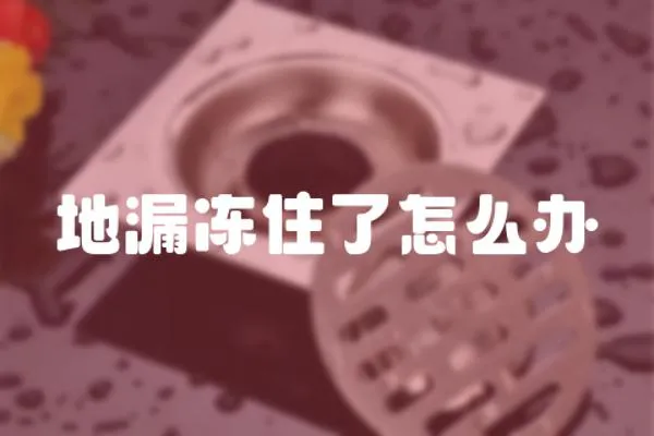 地漏凍住了怎么辦