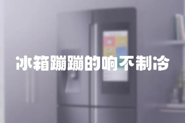冰箱蹦蹦的響不制冷