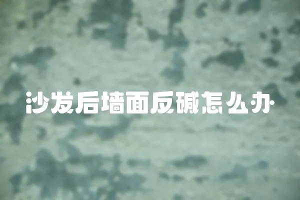 沙發(fā)后墻面反堿怎么辦