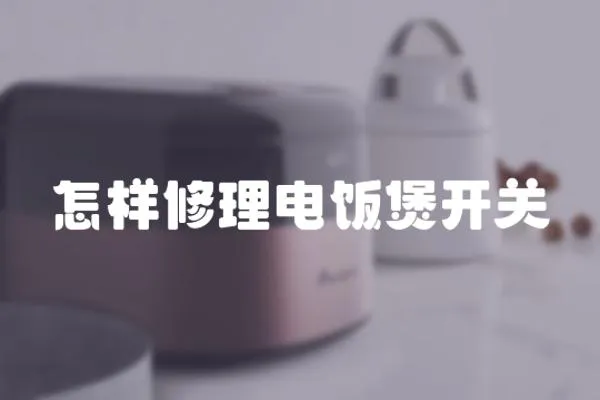 怎樣修理電飯煲開關