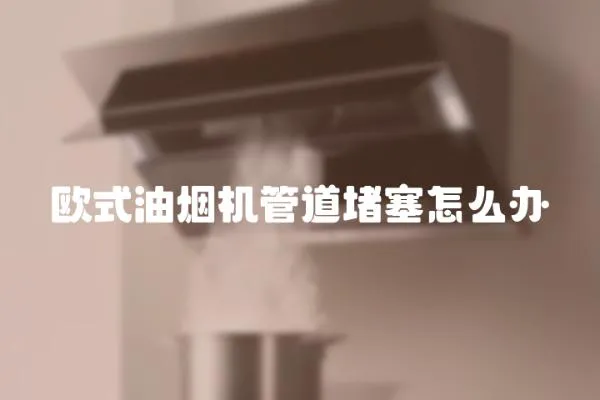 歐式油煙機管道堵塞怎么辦