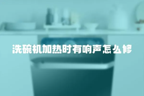 洗碗機(jī)加熱時有響聲怎么修