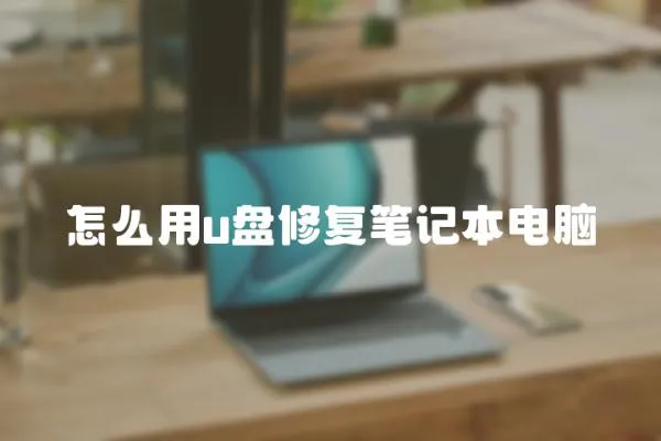 怎么用u盤修復筆記本電腦